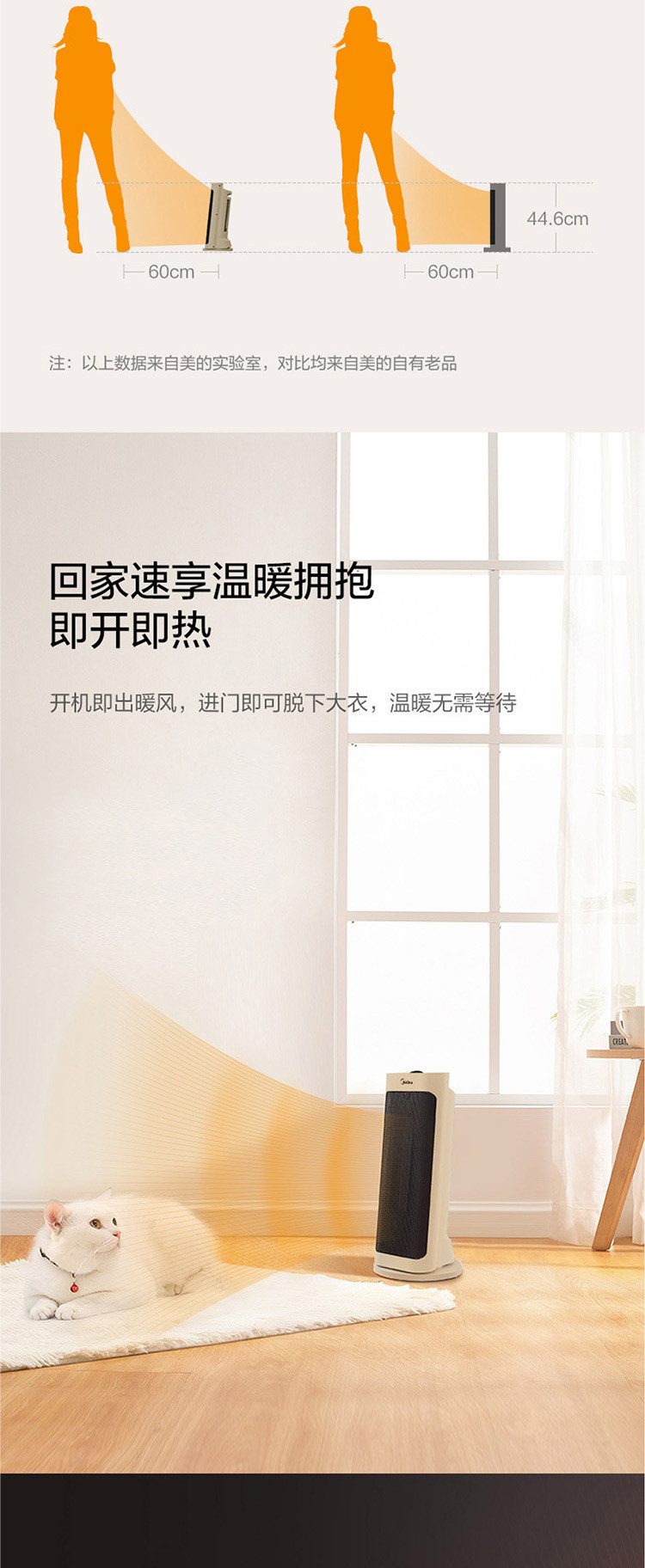 美的/MIDEA 静音电暖气节能小暖炉取暖机NFY-JT