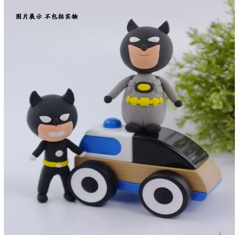 天使彩虹儿童益智玩具经典动漫 蝙蝠侠 DIY超轻粘土材料包 1套2款