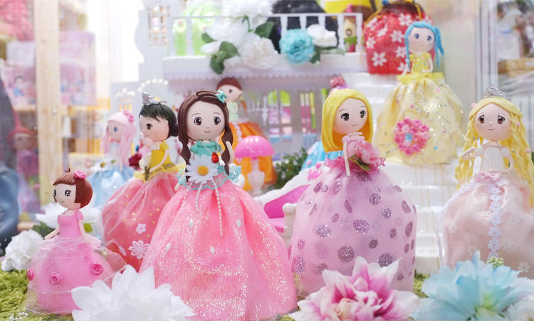 天使彩虹16款花之国公主升级版 狄安娜公主 超轻粘土DIY材料包芭比公主益智套装玩具礼物