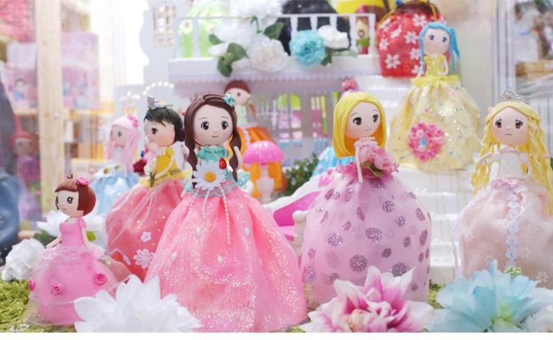 天使彩虹16款花之国公主升级版 玛丽公主 超轻粘土DIY材料包芭比公主益智套装玩具礼物