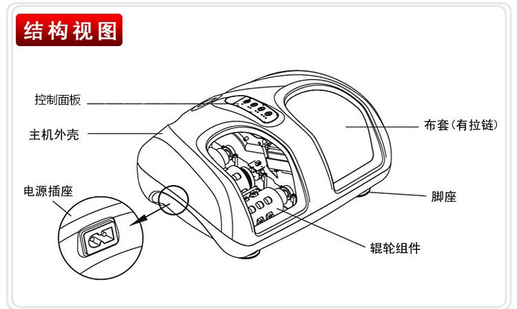 KASRROW/凯仕乐 足部按摩器 KSR-168足疗机脚底按摩器