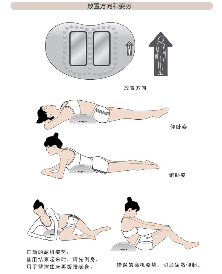 KASRROW/凯仕乐  HYS-388颈腰椎治疗仪 按摩器 颈部腰部全身按摩仪 白色