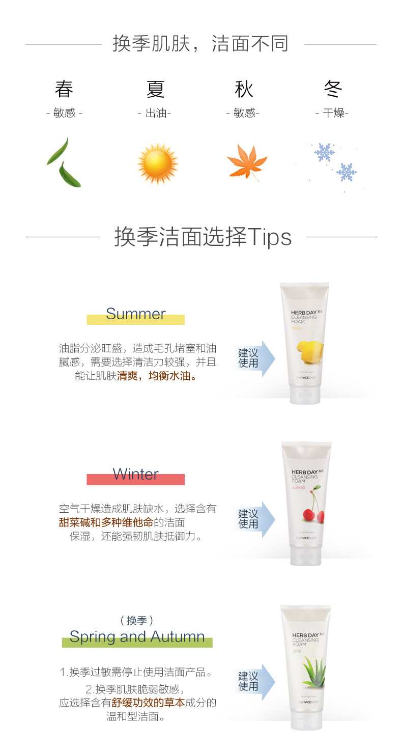 The Face Shop/菲诗小铺面乳170ml