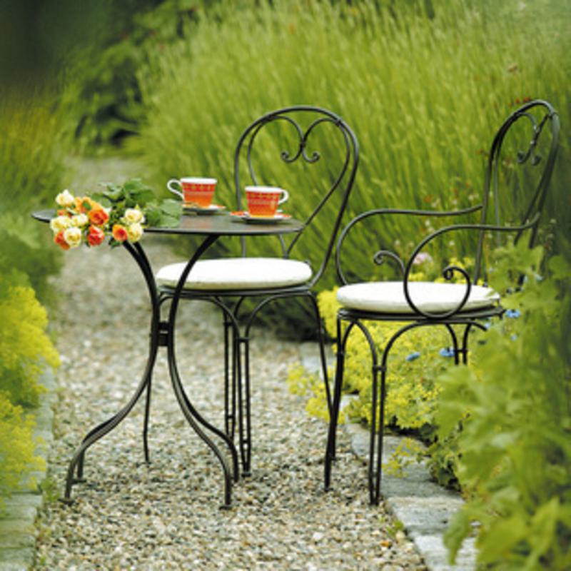 欧式铁艺桌椅三件套 简易阳台休闲桌椅套装 户外庭院桌椅 田园