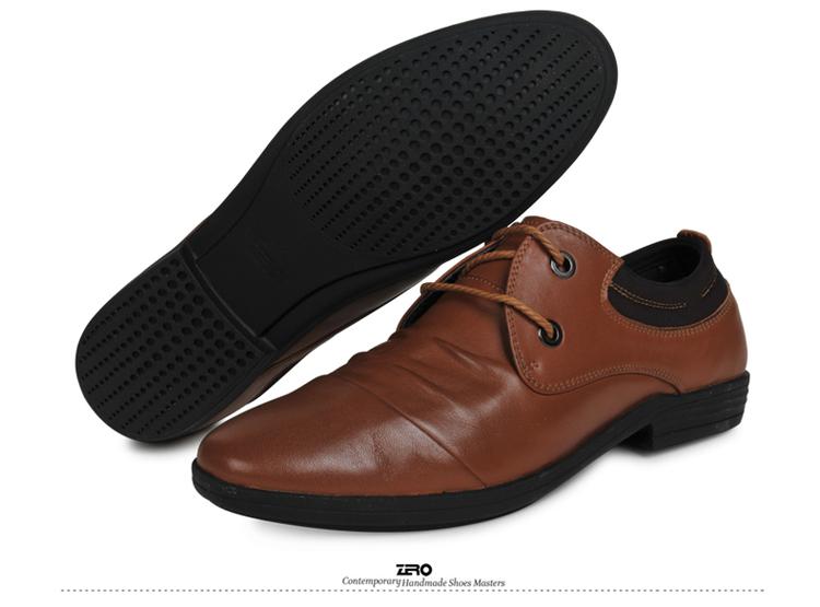 零度男鞋 男士日常休闲鞋 时尚潮流鞋 舒适透气皮鞋 63955