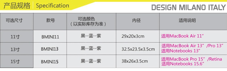 TUCANO托卡诺 苹果MACBOOK 13寸笔记本手提内胆包BMINI13 轻薄简约男女款电脑包