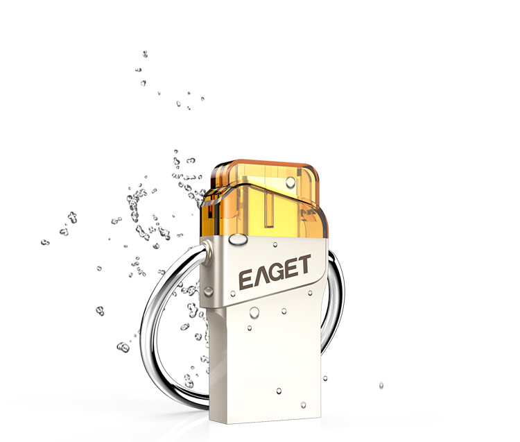 忆捷（EAGET）CU66 OTG手机U盘32G Type-C 和 USB3.1双接口金属防水