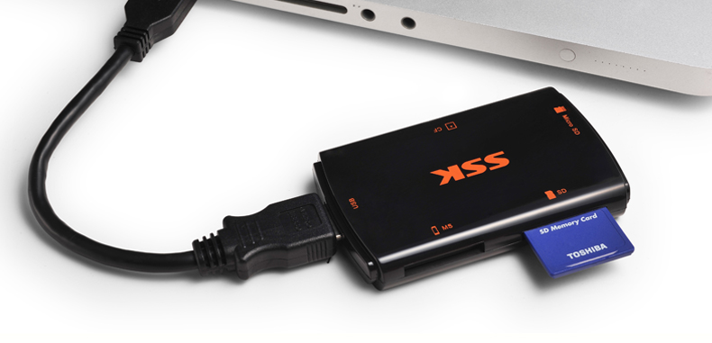 SSK飚王 风行 多合一多功能USB3.0高速读卡器 SCRM059