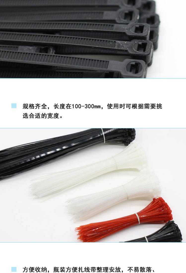 福吉斯特 FORGESTAR TKST500-F1 尼龙扎带 塑料封条500件装捆扎线带