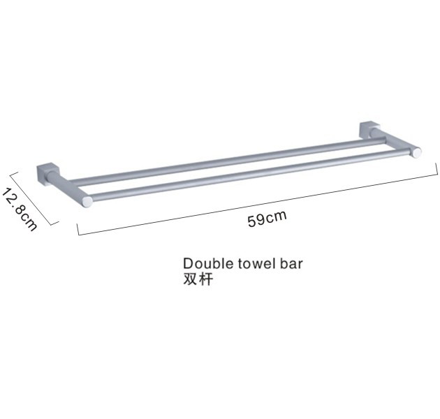 卫欲无限 太空铝卫浴挂件 浴巾杆 双杆 毛巾架 毛巾杆
