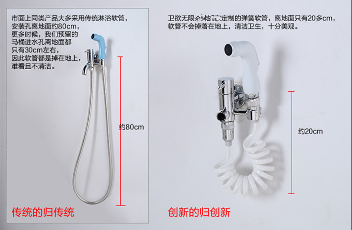 卫欲无限 快开洗衣机龙头 拖把池单冷龙头马桶喷枪套装 升级版拖把池喷枪套装