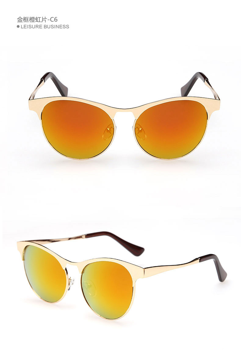 T新款太阳镜时尚个性蝶型金属男女太阳眼镜SG62