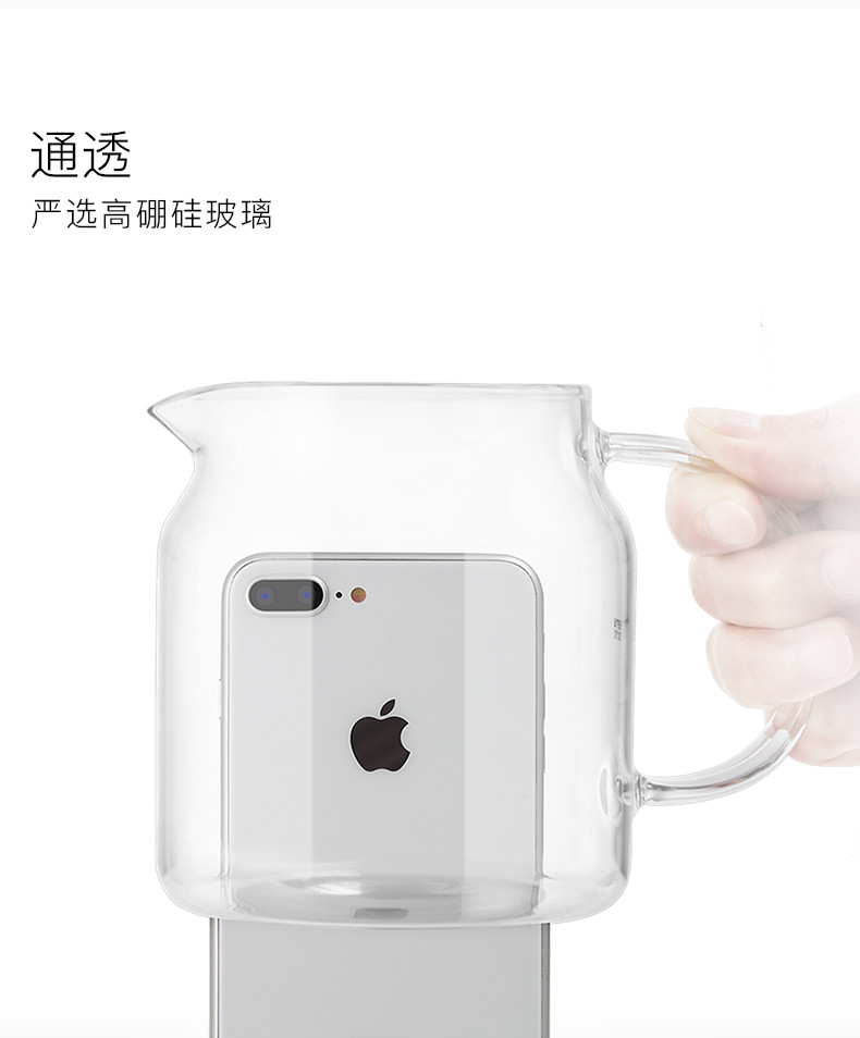 尚明 耐热玻璃泡茶壶水壶700ML（S045）