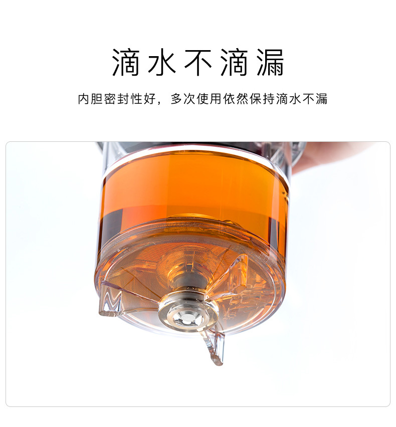 尚明 飘逸杯茶道杯泡茶耐热玻璃茶壶500ML+2杯(SAG08)