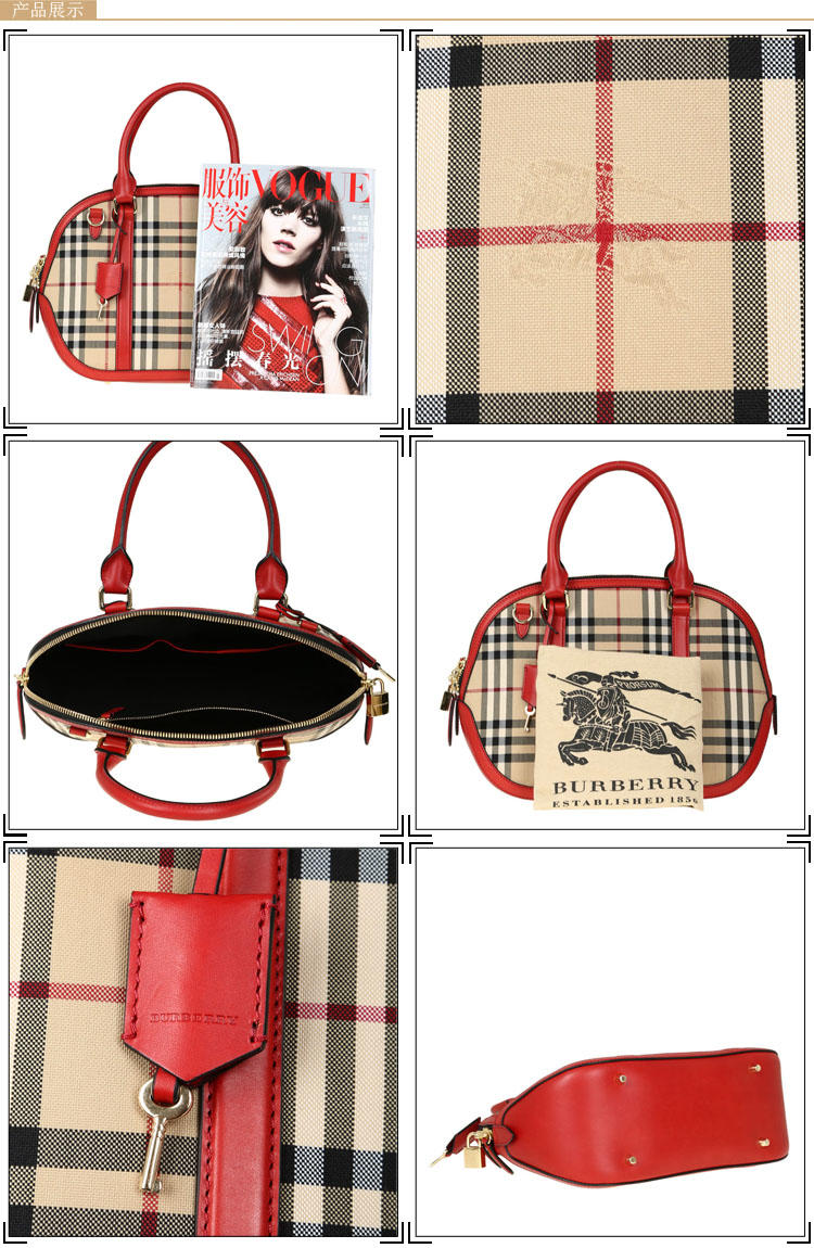 Burberry SM Orchard刺绣手拎包# 3939337