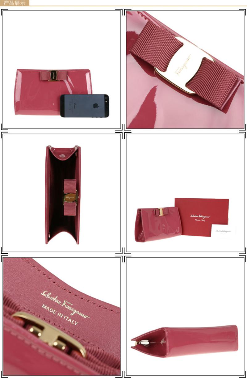 S.Ferragamo 蝴蝶结链条手拿包#