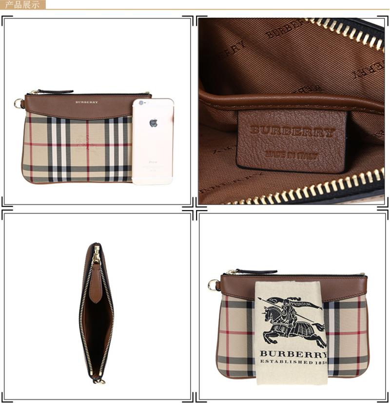 Burberry Paige 格纹手腕包 H