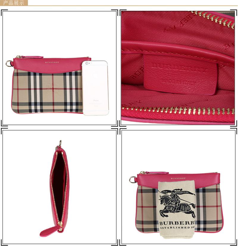 Burberry Paige 格纹手腕包 H