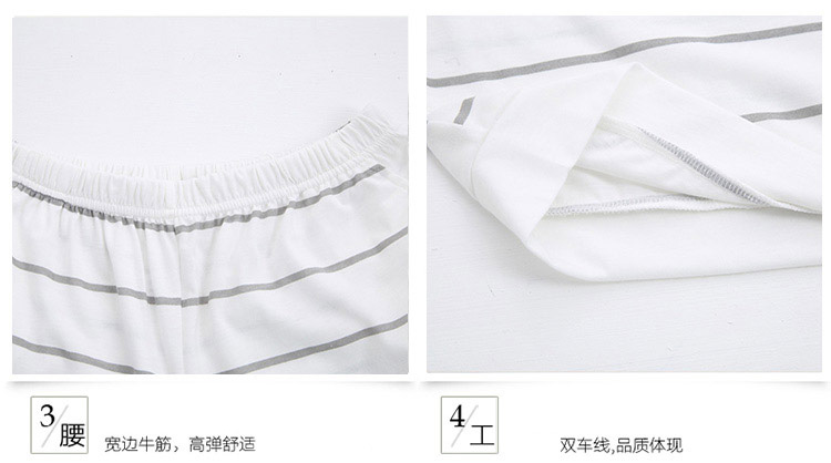 颂美可外穿春夏季女士针织棉睡衣女短袖卡通家居服套装两件套
