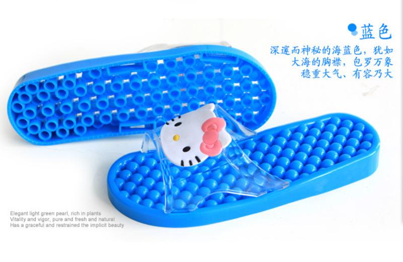 韩版浴室情侣hello kitty卡通按摩拖鞋防滑漏水拖鞋