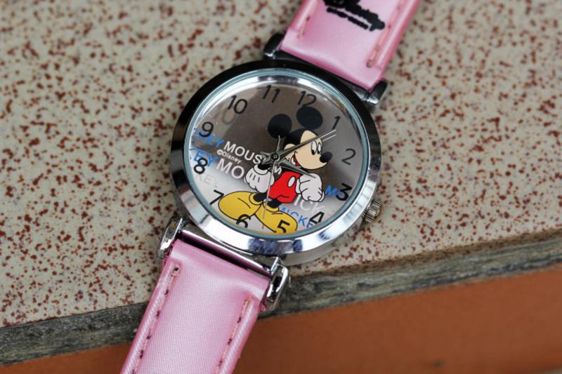 迪士尼卡通手表 米奇mickey儿童手表 皮带小孩手表