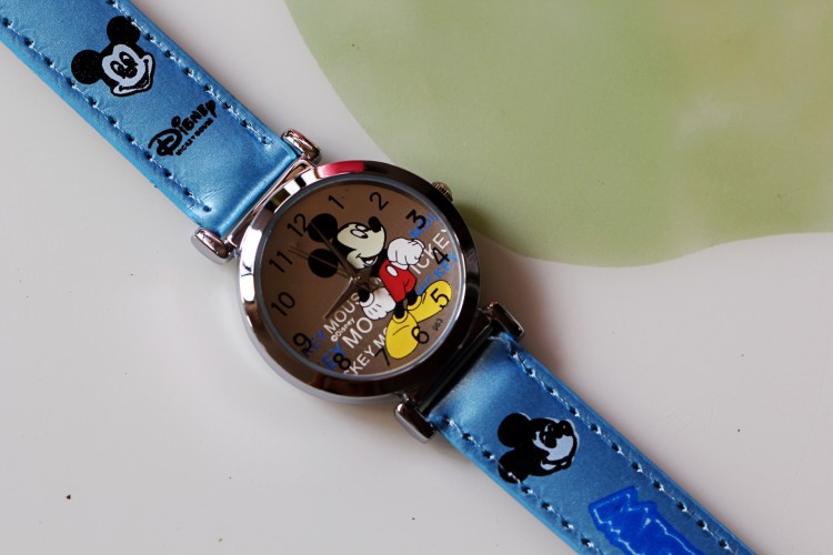 迪士尼卡通手表 米奇mickey儿童手表 皮带小孩手表