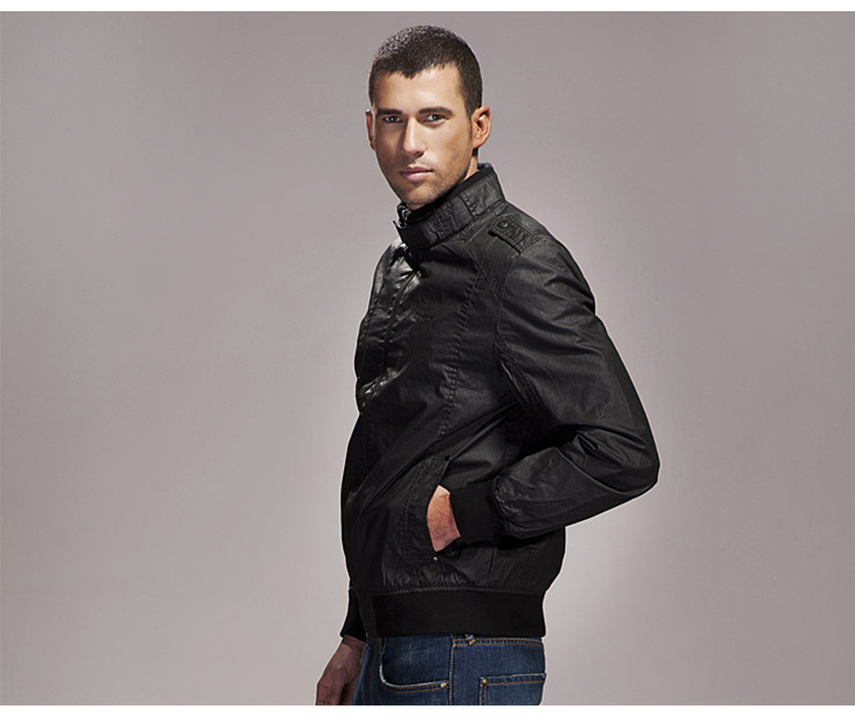 Lesmart莱斯玛特 男士新款立领夹克外套韩版潮修身休闲jacket男装外套MDME1202