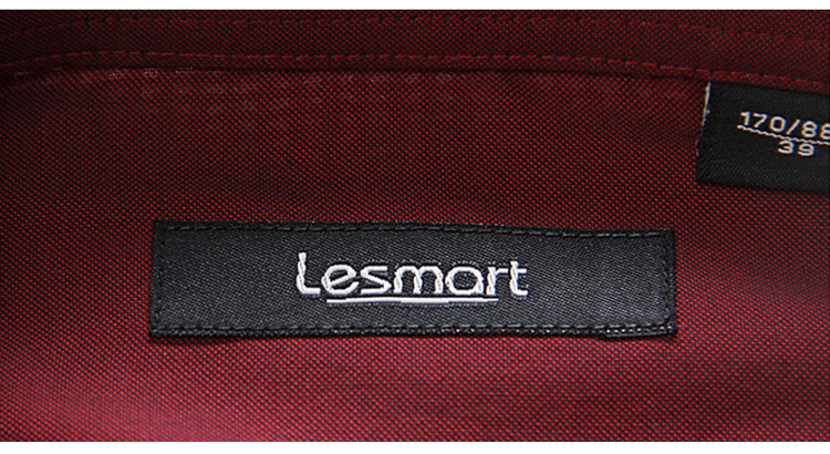 LESMART 莱斯玛特 男式衬衫商务休闲千鸟格衬衫纯棉长袖MSL1182