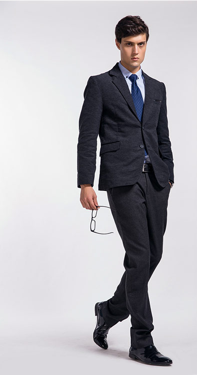Lesmart莱斯玛特 男士新款商务休闲西服 时尚修身西装男装外MDXF1201