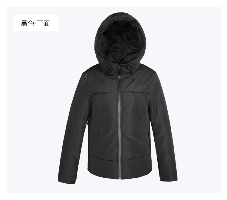 LESMART 男士羽绒服时尚连帽加厚款保暖白鸭绒男休闲外套EW17893