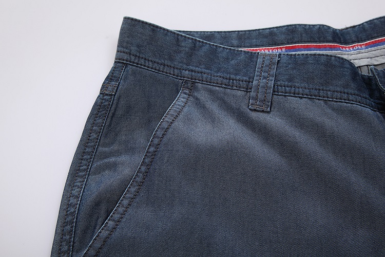 萨托尼专柜正品深蓝纯色直桶牛仔裤09216116