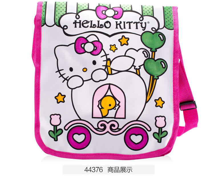 HELLO KITTY凯蒂猫时尚卡通缤纷节日儿童涂鸦包斜挎包儿童DIY玩具