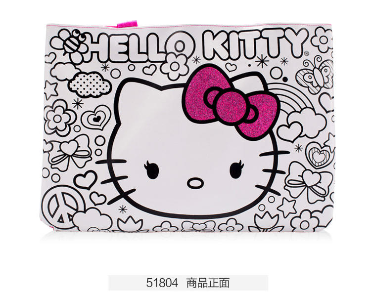 HELLO KITTY凯蒂猫卡通儿童涂鸦包儿童斜挎包拎包送涂鸦笔