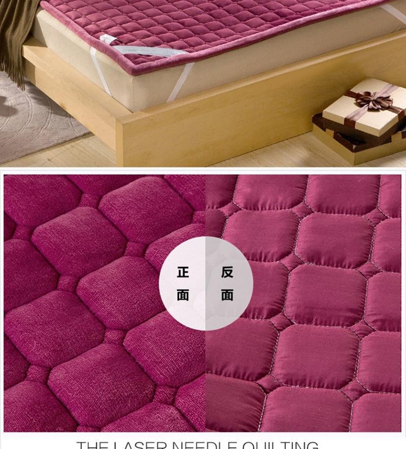 锦佩家纺 松紧带床垫绗缝包边 可折叠床垫床褥垫子 榻榻米垫1.2米床 四季可用