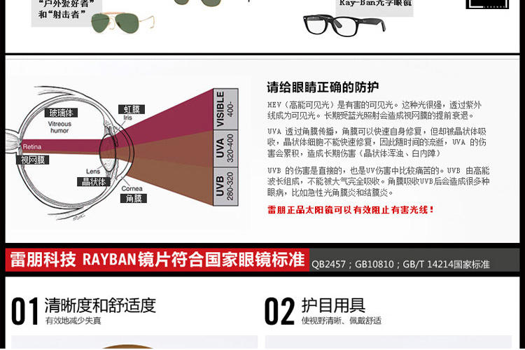 Ray-Ban 雷朋 派对达人系列 男女通用款 太阳墨镜  RB3016-W0365-51