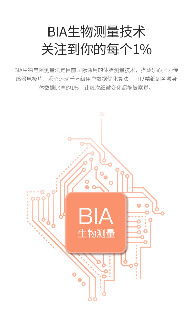 乐心（lifesense）智能体脂秤脂肪秤电子秤29项人体数据蓝牙APP控制 S9