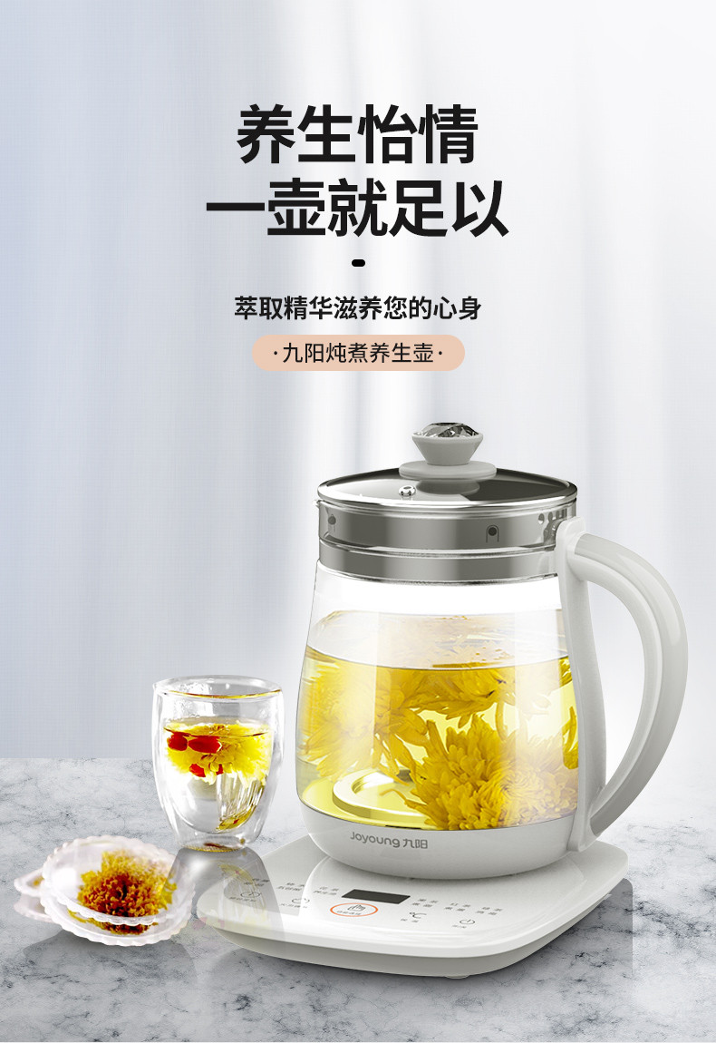 九阳/Joyoung 养生壶办公室煮茶器烧水壶煎药壶DGD1506BQ