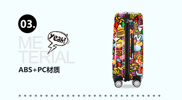 GOTRIP拉杆箱阿狸香港之旅系列潮酷旅行箱卡通16英寸 5264ALHKT