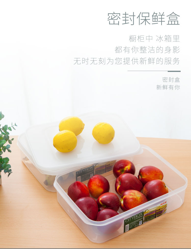 禧天龙 食品储藏盒 厨房冷冻盒 食物收纳盒 塑料保鲜盒 4049 4.3L 1个装