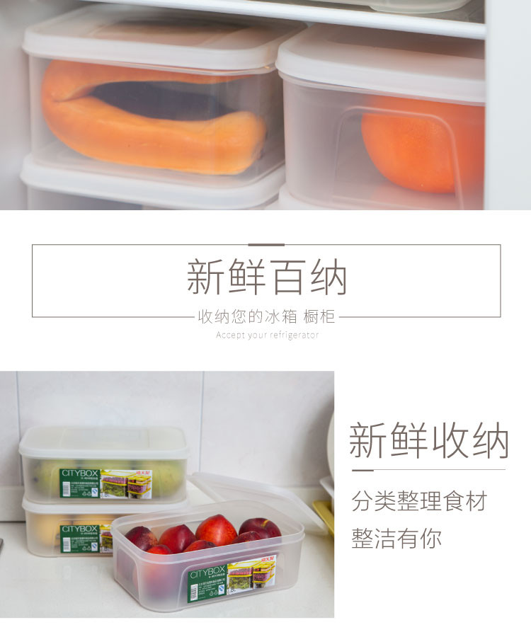 禧天龙 食品储藏盒 厨房冷冻盒 食物收纳盒 塑料保鲜盒 4049 4.3L 1个装