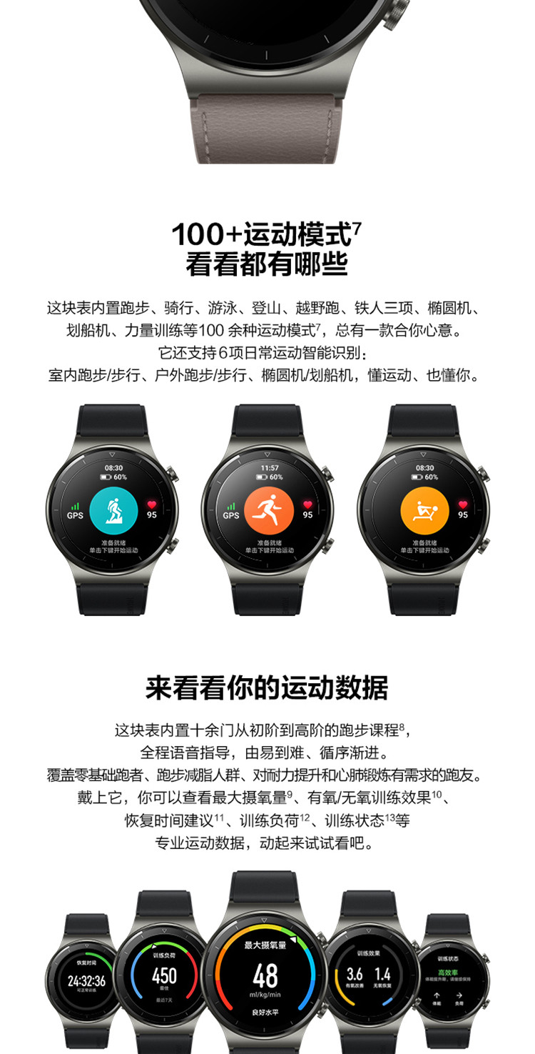 华为 WATCH GT 2 Pro 46mm 运动款 华为手表运动智能手表 两周续航/蓝牙通话