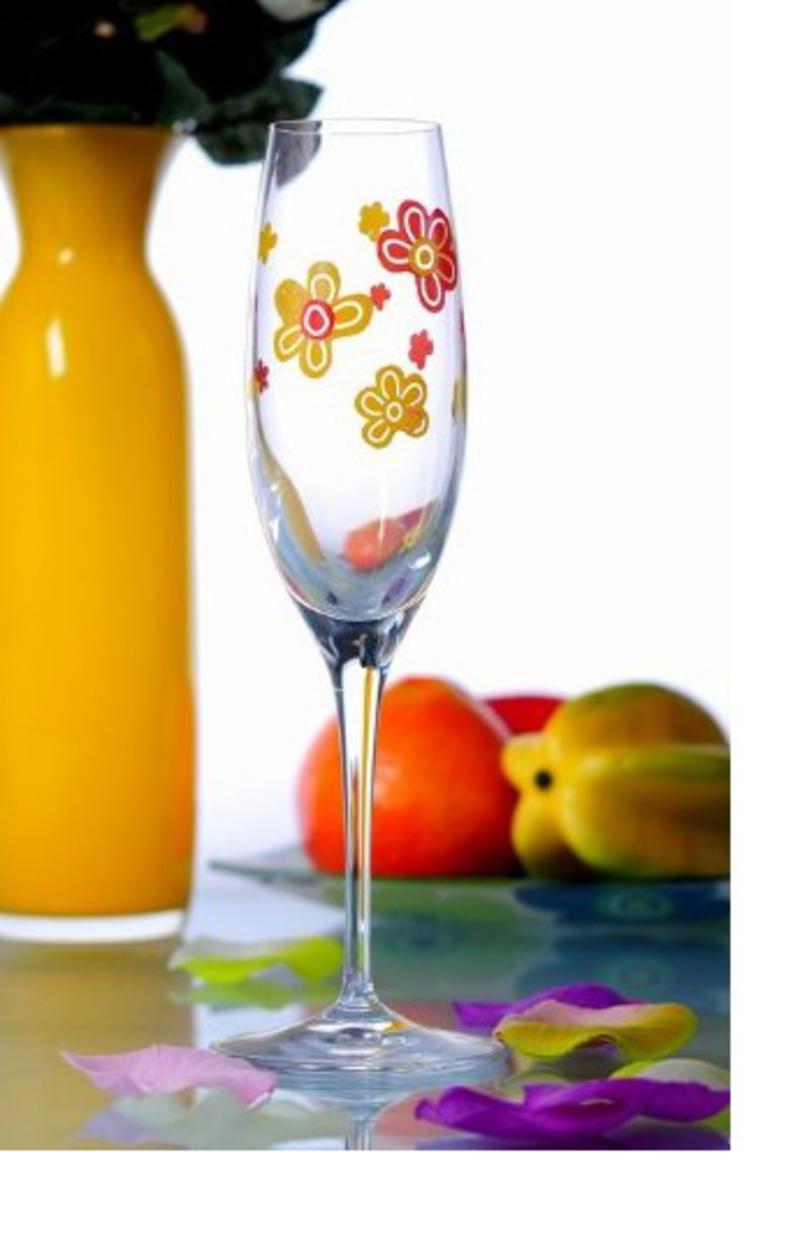 格拉迪奥 德国进口 无铅水晶 香槟杯 优雅小花款式（全球限量5000个） 204003