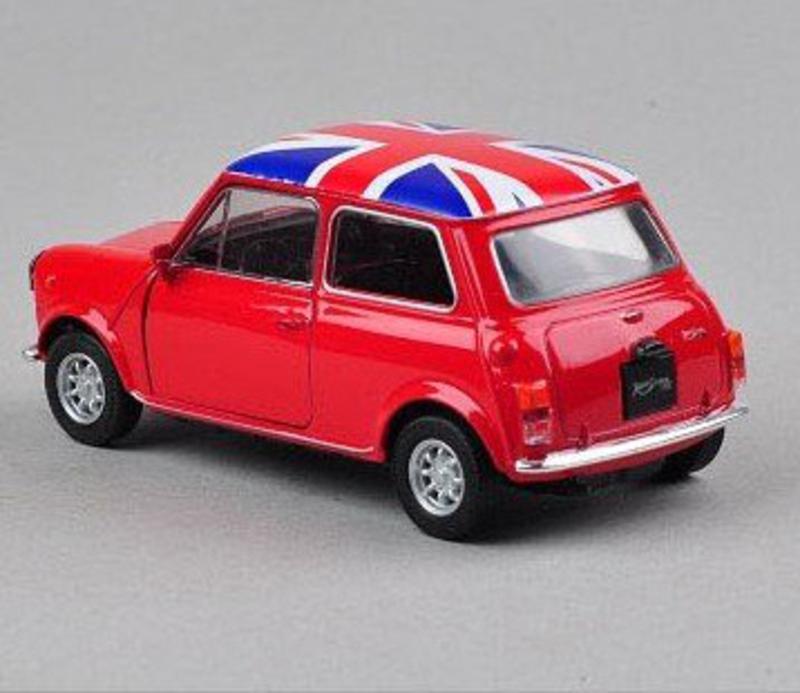1-36MINI 1300 迷你英国旗版回力车模 玩具 可惯性 可开门