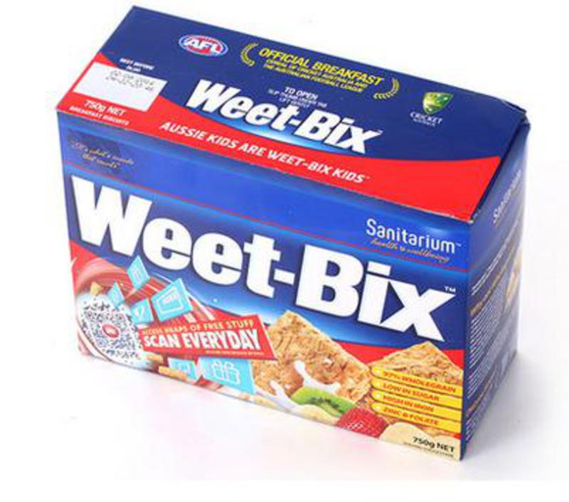 weet-bix 新康利维他麦即食免煮全谷麦片750g 营养早餐