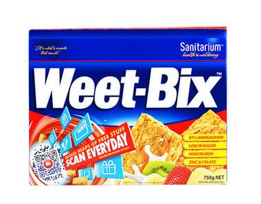 weet-bix 新康利维他麦即食免煮全谷麦片750g 营养早餐