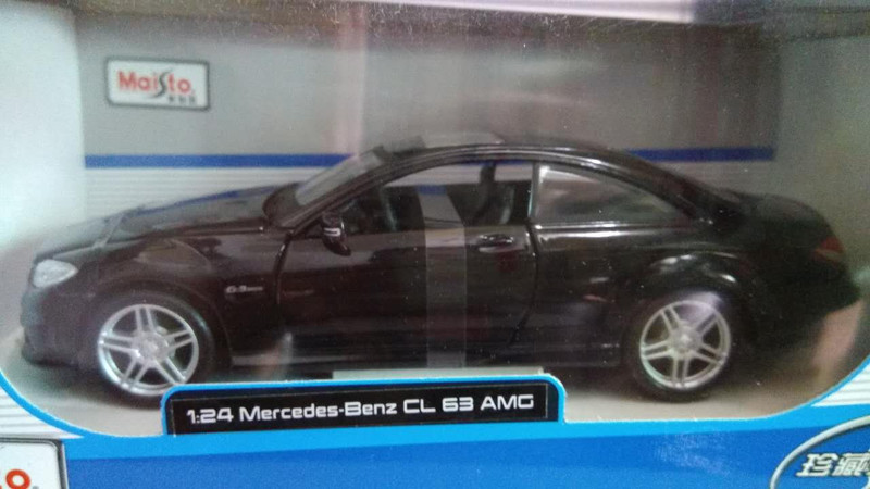 1:24 奔驰CL63 AMG 轿车 汽车模型 车模 玩具 合金仿真车模 黑色