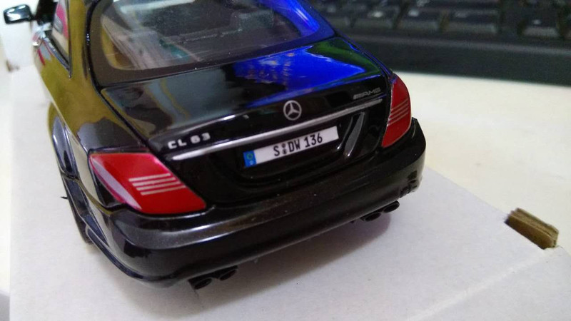 1:24 奔驰CL63 AMG 轿车 汽车模型 车模 玩具 合金仿真车模 黑色