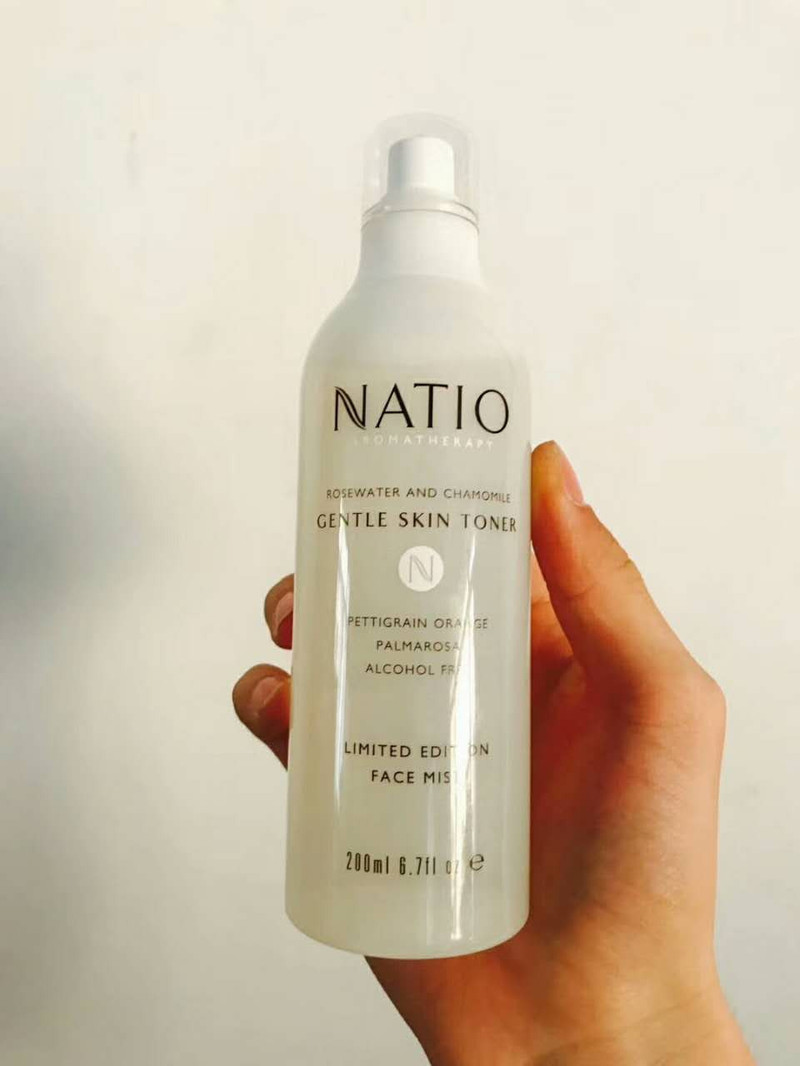 澳洲现货 NATIO甘菊玫瑰爽肤水 喷雾200ml