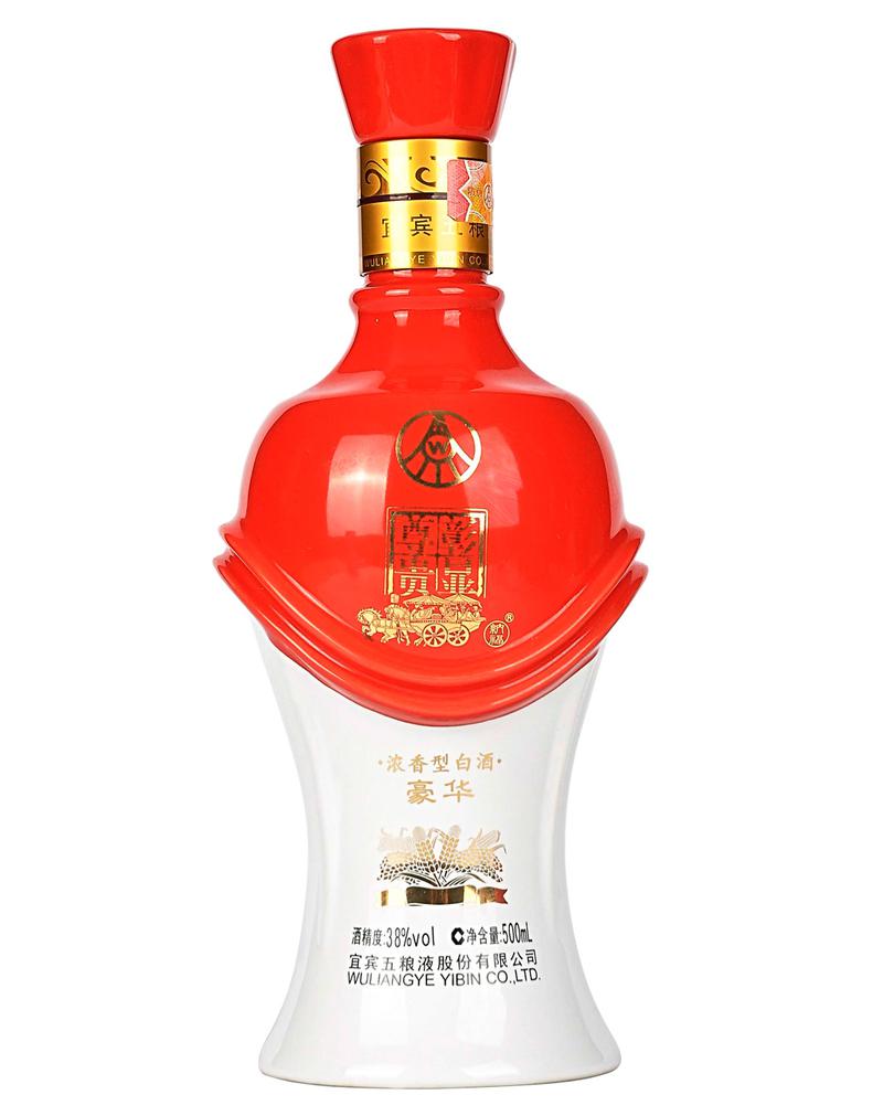 五粮液股份 彰显尊贵（豪华）  浓香型38°白酒 500ml 礼盒装