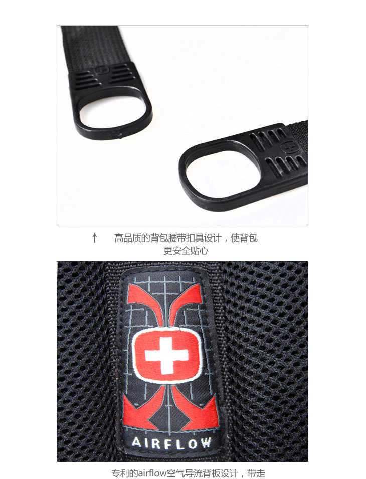 瑞士军刀 SWISSGEAR 15.6寸 多功能电脑双肩包笔记本